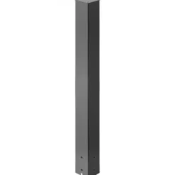 Postkasser & Brevindkast^Postkasse Stander, 109,5 cm Høj, 12,5x12,5 cm Base, Sort, Stål