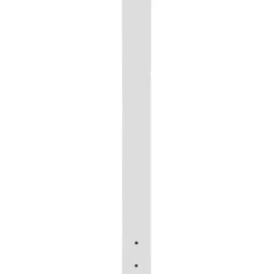 Discount Postkasse Stander, 109,5 cm Højde, 12,5x12,5 cm Base, Hvid, Stål Postkasser & Brevindkast