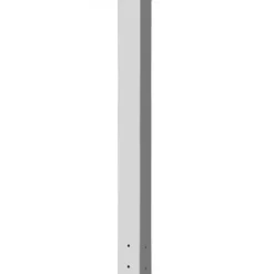 Discount Postkasse Stander, 109,5 cm Højde, 12,5x12,5 cm Base, Hvid, Stål Postkasser & Brevindkast