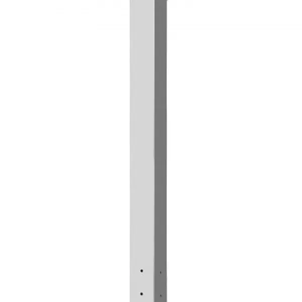 Discount Postkasse Stander, 109,5 cm Højde, 12,5x12,5 cm Base, Hvid, Stål Postkasser & Brevindkast