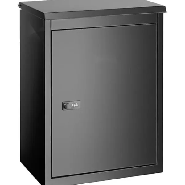 Sale Postkasse til pakkelevering, 15,4" x 10,6" x 20,5", vægmonteret i galvaniseret stål med kodelås, tyverisikring og IPX3 vandtæt. Postkasser & Brevindkast