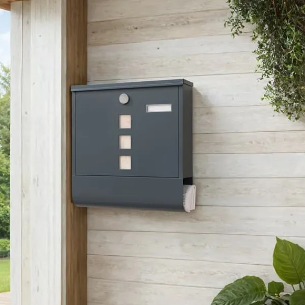 Postkasser & Brevindkast^Postkasse, 11x37x37 cm, Antracit