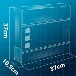 New Postkasse 37x37x10,5 cm antracit HM-863 Postkasser & Brevindkast