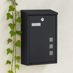 Postkasser & Brevindkast^Postkasse, 40x25x11,5 cm, jern
