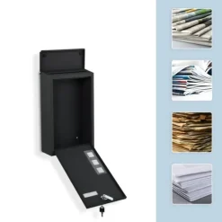 Postkasser & Brevindkast^Postkasse, 40x25x11,5 cm, jern