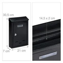 Hot Postkasse, 30.5x21x7 cm, Kodustaar Postkasser & Brevindkast