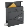 Postkasser & Brevindkast^Postkasse, 38x37x12 cm, Metal
