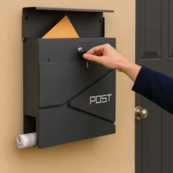 Postkasser & Brevindkast^Postkasse, 38x37x12 cm, Metal