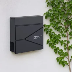 Postkasser & Brevindkast^Postkasse, 38x37x12 cm, Metal