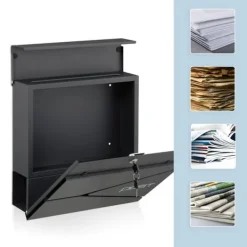 Postkasser & Brevindkast^Postkasse, 38x37x12 cm, Metal