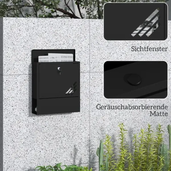 Online Postkasse, 30x8,5x32,5 cm, Mørkegrå Postkasser & Brevindkast