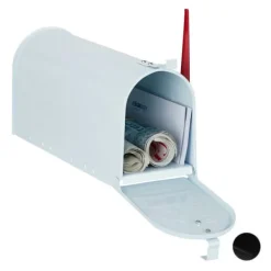Postkasser & Brevindkast^Postkasse, 25x19x52.5 cm, Sølv
