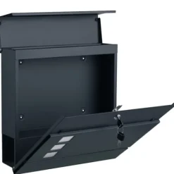 Clearance Postkasse, 37x10,5x37 cm, Sort Postkasser & Brevindkast