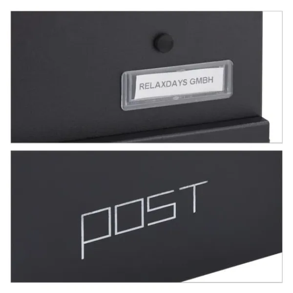 Postkasse, 37x37x11 cm, Sort Postkasser & Brevindkast