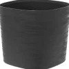 Krukker & Plantebeholdere^Potte med vandreserve - GARDEN ID Respect - Sort-Ant 20 x 20 cm - 100% husholdningsaffald - 100% genanvendelig - Struktureret overflade.