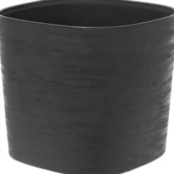 Krukker & Plantebeholdere^Potte med vandreserve - GARDEN ID Respect - Sort-Ant 20 x 20 cm - 100% husholdningsaffald - 100% genanvendelig - Struktureret overflade.