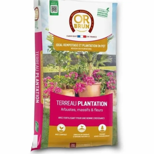 Jord & Sand^Potting compost OR BRUN OBRTPLAN70N