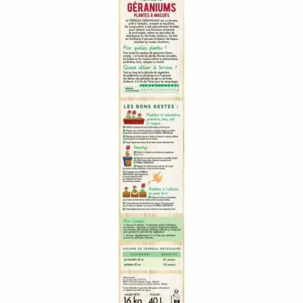 Jord & Sand^Potting compost Vilmorin géraniums 40 L