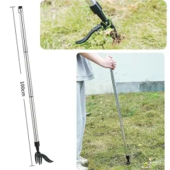 New Praktisk og praktisk ukrudtsfjerner med fodstøtte 100cm Haveværktøj