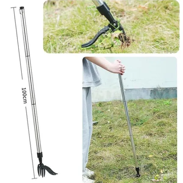 New Praktisk og praktisk ukrudtsfjerner med fodstøtte 100cm Haveværktøj