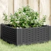 Krukker & Plantebeholdere^Praktisk plantekasse med spyd - Slidstærkt polypropylene | Farve: Sort | Størrelse: 42,5x42,5x28,5 cm