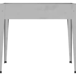 Krukker & Plantebeholdere^Praktiske plantekasser i galvaniseret stål - 2 stk. | Farve: Stål | Størrelse: 120x80x80 cm
