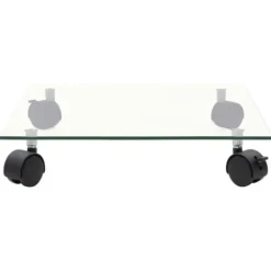 Hot Praktiske plantevogne 2 stk. | Hærdet glas 35x35 cm | Firkantet design | 360° drejehjul Plantestativer