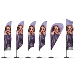 PRO XL reklameflagstang - 560 cm Flag & Vindposer