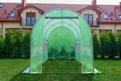 New Professionel 450x200x200cm drivhus tunnel for seriøse dyrkere - Holdbar galvaniseret stålramme, UV-bestandig overdækning, nem montering Drivhus
