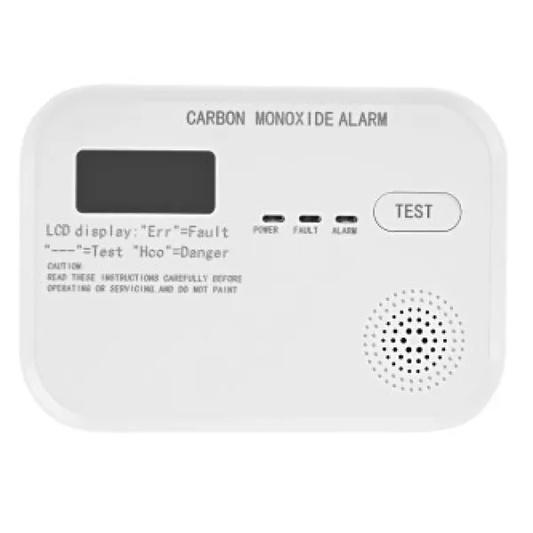Profile CO-detektor 1J Fungerer med 3 AA-batterier med LCD-display Røg- & Kulmonoxiddetektorer