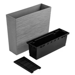 Prosperplast Blomsterkrukke 12l Furu Collection 58x18x49.8 Cm Grå Krukker & Plantebeholdere