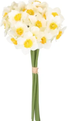 Nyplukkede Blomster^PÅSKELILLEBUKET PÅSKELILLE 41 CM 6 GRENE KUNSTIGE BLOMSTER