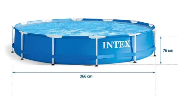 Pooler^Ramme havepool 366 x 76 cm INTEX 28210
