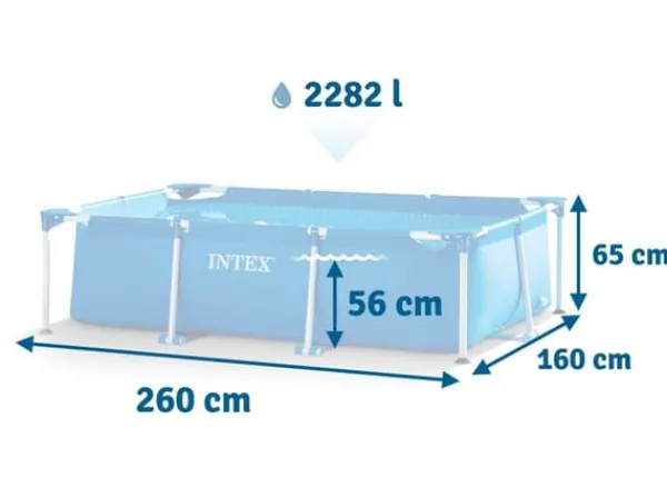 New Rammehavepool 260 x 160 x 65 cm 2 i 1 INTEX 28271 Pooler
