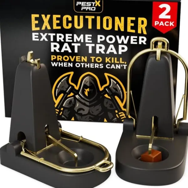 Skadedyrsfælder^Rat Trap Snap Kill Instant Heavy Duty Rodent Catcher Indoor Outdoor Reusable