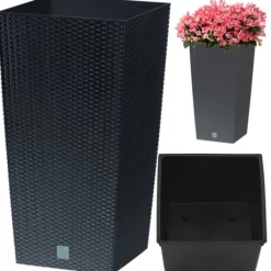 Krukker & Plantebeholdere^RATO SQUARE DRTS225 blomsterpotte - antracit