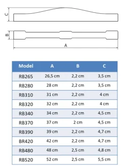 New RB420 - 42 cm Tilbehør Til Brændeovne & Pejse
