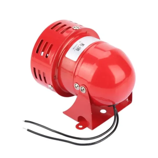 Brandalarm^Rød mini metalmotoralarm - industriel lyd elektrisk tyverisikring