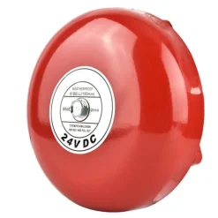 Rød 24V metal rund alarmklokke til sikkerhed og brandalarm Brandalarm