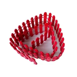 Online Rødt hegn 5cm/90 cm Havedekorationer