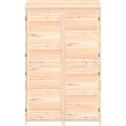 Skure, Garager & Carports^Redskabsskur i massiv grantræ - Haveskur til opbevaring | Størrelse: 102x52x174,5 cm