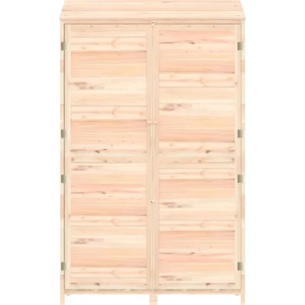 Skure, Garager & Carports^Redskabsskur i massiv grantræ - Haveskur til opbevaring | Størrelse: 102x52x174,5 cm