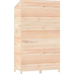 Skure, Garager & Carports^Redskabsskur i massiv grantræ - Haveskur til opbevaring | Størrelse: 102x52x174,5 cm