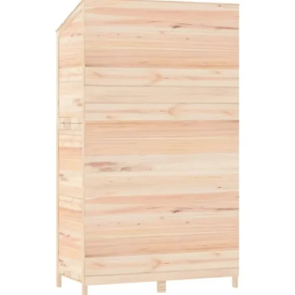 Skure, Garager & Carports^Redskabsskur i massiv grantræ - Haveskur til opbevaring | Størrelse: 102x52x174,5 cm