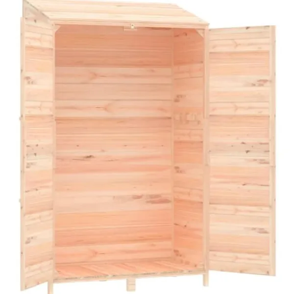 Skure, Garager & Carports^Redskabsskur i massiv grantræ - Haveskur til opbevaring | Størrelse: 102x52x174,5 cm