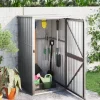 Online Redskabsskur til haven - Galvaniseret stål | Størrelse: 88x89x161 cm | Farve: Grå Skure, Garager & Carports