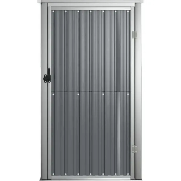 Online Redskabsskur til haven - Galvaniseret stål | Størrelse: 88x89x161 cm | Farve: Grå Skure, Garager & Carports