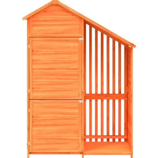 Skure, Garager & Carports^Redskabsskur til haven - Opbevaring af haveredskaber | Farve: Brun | Størrelse: 120x53,5x170 cm