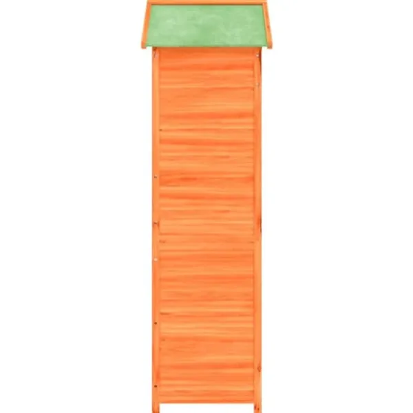 Skure, Garager & Carports^Redskabsskur til haven - Opbevaring af haveredskaber | Farve: Brun | Størrelse: 120x53,5x170 cm
