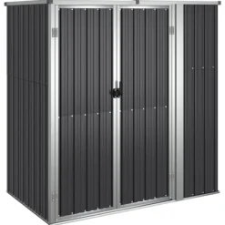 Online Redskabsskur til haven 161x89x161 cm galvaniseret stål antracit - Værktøjsskur - Værktøjsskure - Home & Living Skure, Garager & Carports